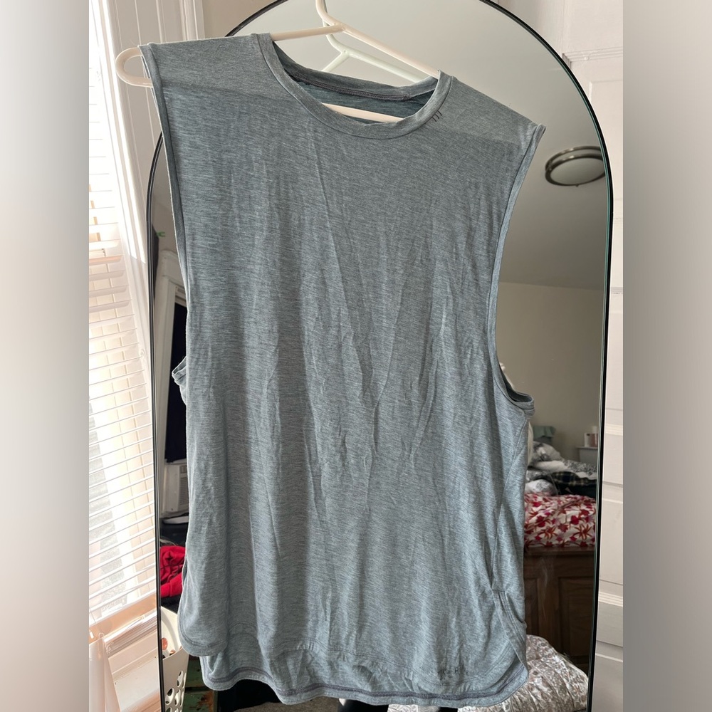 lululemon athletica Men's Heathered Gray Tank Top Size L